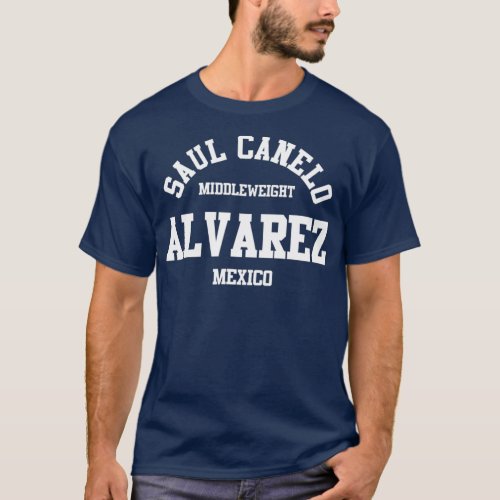 Canelo Boxing Alvarez Mexico Gym Middleweight T_Shirt