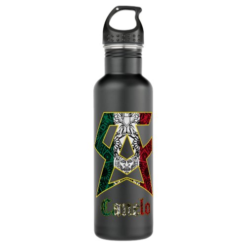 Canelo Boxing Mexican Style Mexico Saul Alvarez Lo Stainless Steel Water Bottle