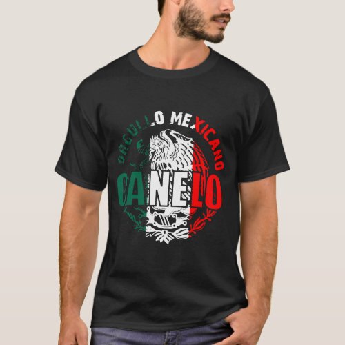 CANELO Men_s Mexico flag Alvarez Boxing Championsh T_Shirt