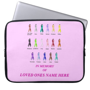 CANER AWARENESS CUSTOMIZEABLE LAPTOP SLEEVE