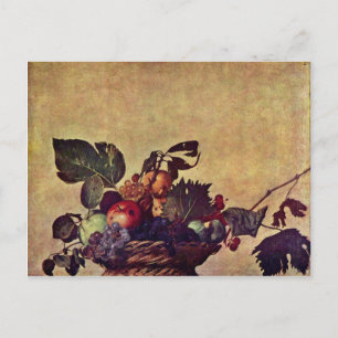 Canestra Di Frutta By Michelangelo Merisi Da Carav Postcard