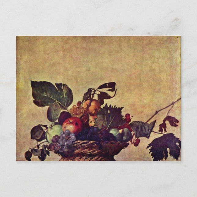 Canestra Di Frutta By Michelangelo Merisi Da Carav Postcard (Front)