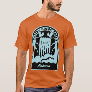 Caney Creek Falls Alabama Oversized T-Shirt