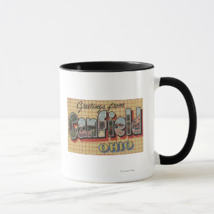 Canfield, Ohio - Large Letter Scenes Mug