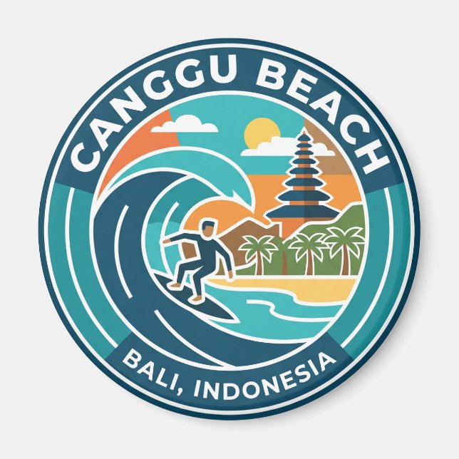 Canggu Beach Indonesia Magnet (Front)