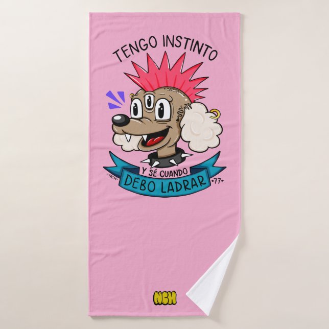 Caniche Punk Bath Towel (Bath Towel)