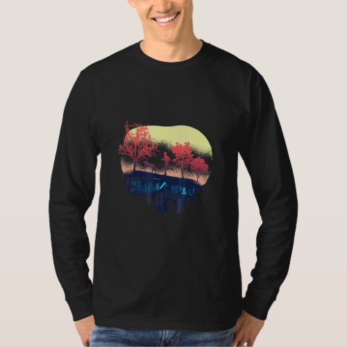 Canicross Jogging And Dog Sports In The Field  T_Shirt
