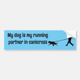 Canicross - My Running Partner GSD Bumper Sticker