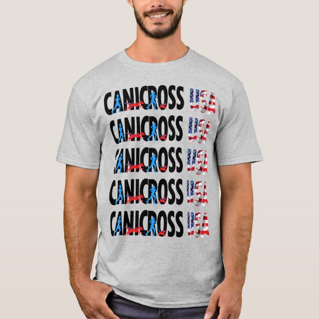 Canicross USA Men's Basic T-Shirt (Front)