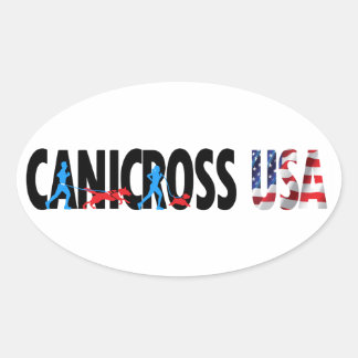 Canicross USA Oval Sticker