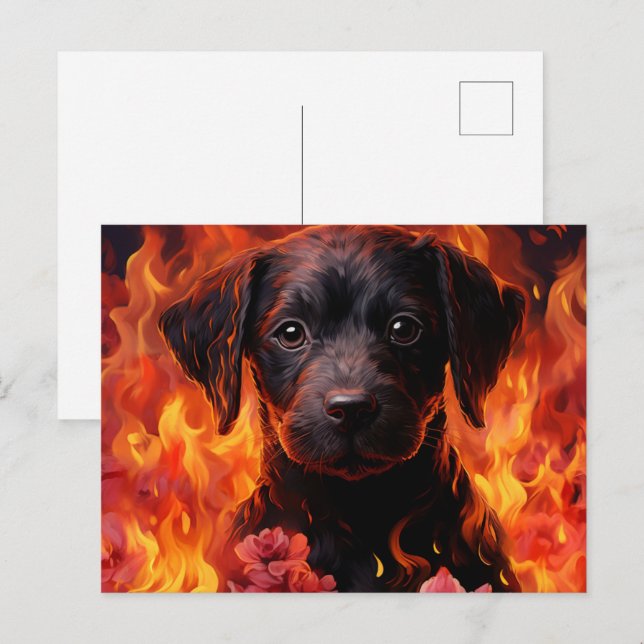 Canine Ardente Postcard" Postcard (Front/Back)