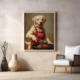 Canine BBQ King Of Patties Poster