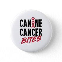 Canine Cancer Bites Dog Carcinoma Awareness Button