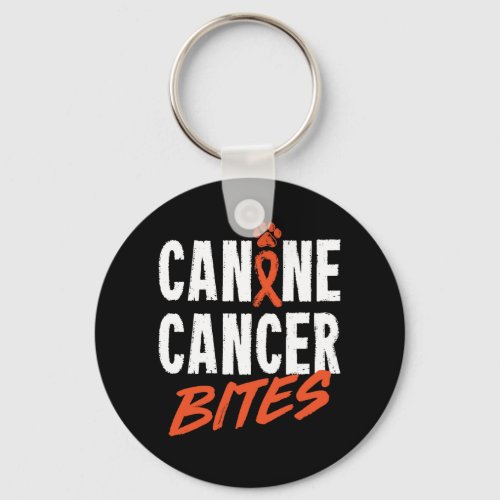 Canine Cancer Bites Keychain