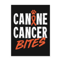 Canine Cancer Bites Postcard