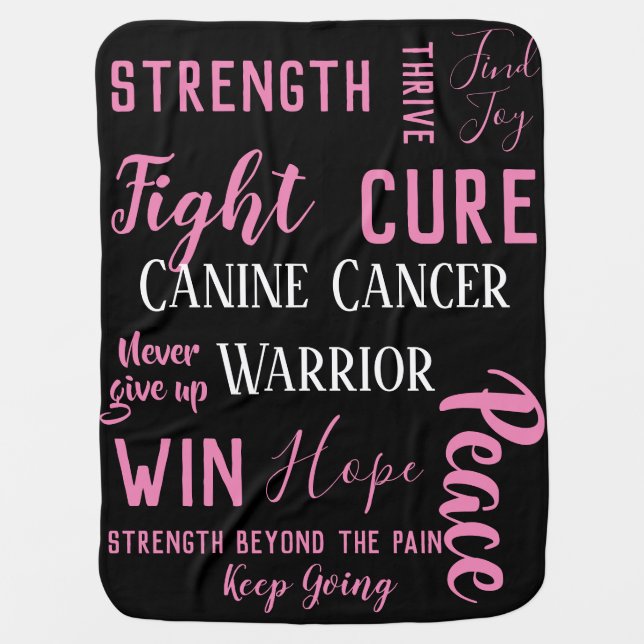 Canine Cancer Dog blanket (Front)