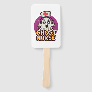 Canine Care on Halloween One Spooky Nurse Dog   Hand Fan