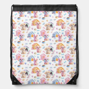 Canine Cuddle Drawstring Bag