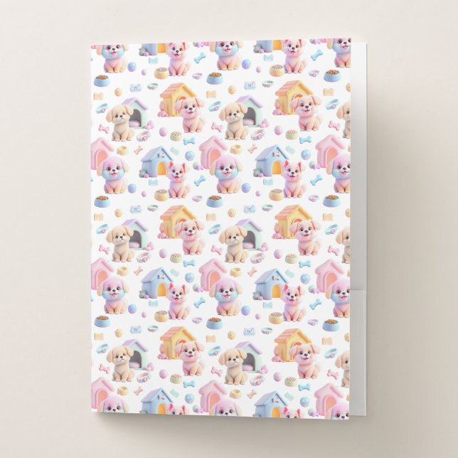 Canine Cuddle Pocket Folder (Front)