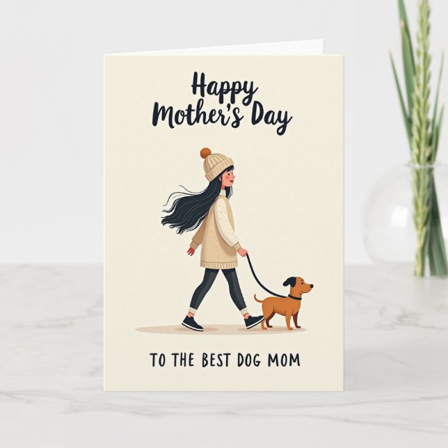 Canine Devotion Mothers Day Card (Front)