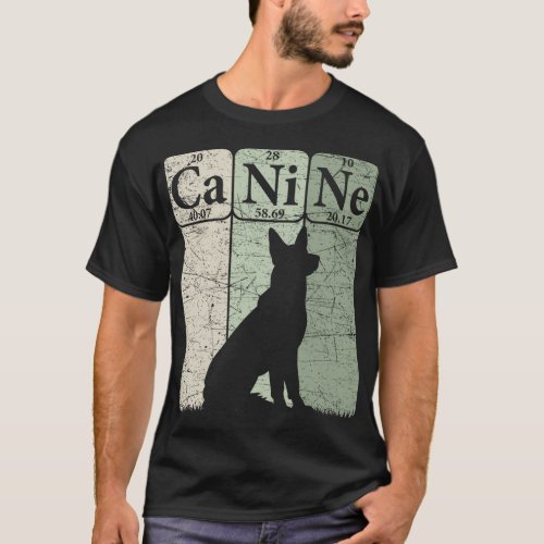 Canine Dog Periodic Table Elements Dog Lover Cynol T_Shirt