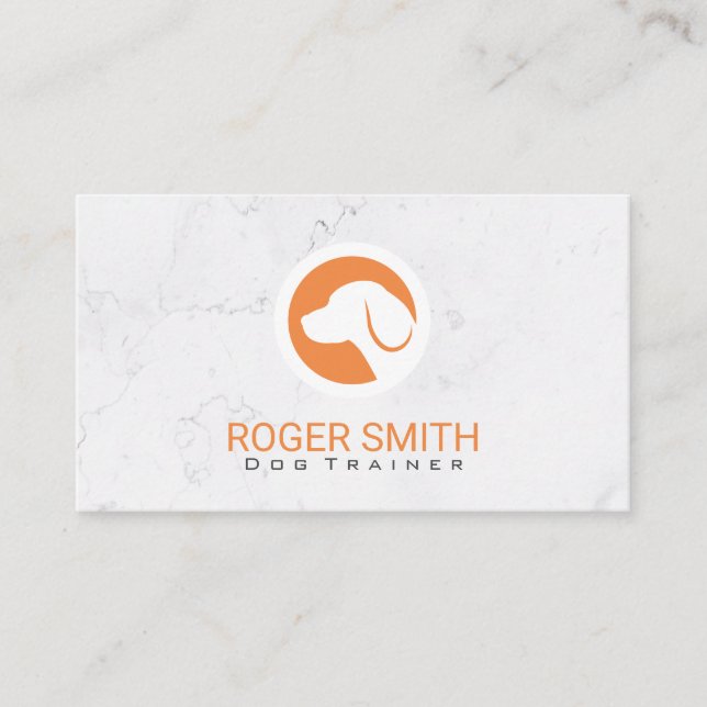 Canine | Dog Training | Animal Trainer Business Card (Front)
