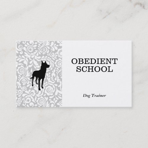 Canine Dog Training Obedient School Business Card
