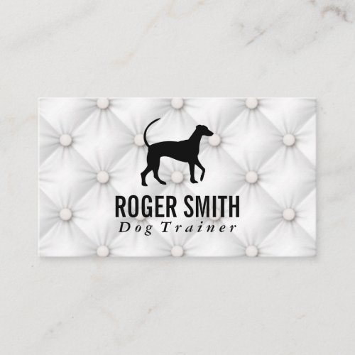 Canine  Dog Training  Upholstered Background Business Card