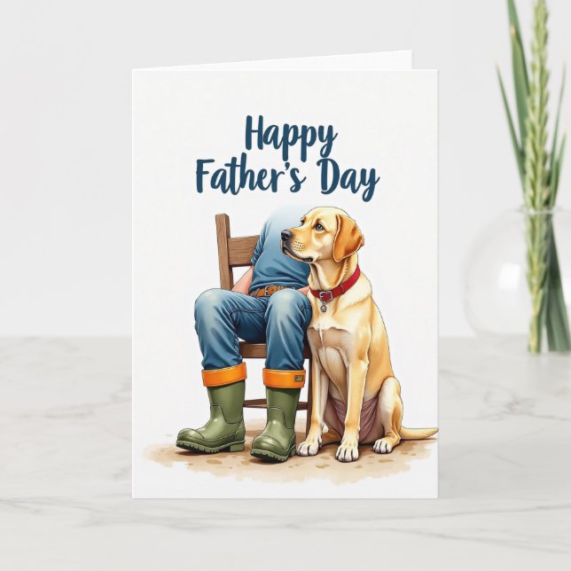 Canine Fathers Day Devotion Card (Front)