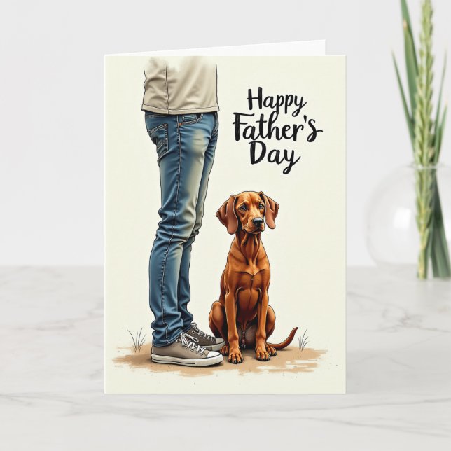 Canine Fathers Day Tribute Card (Front)