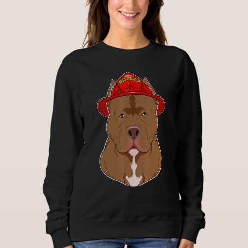 Canine Handler I Fireman Dog I Firefighter Pitbull Sweatshirt