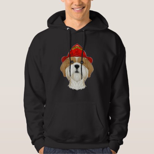 Canine Handler I Fireman Dog I Firefighter Shih Tz Hoodie