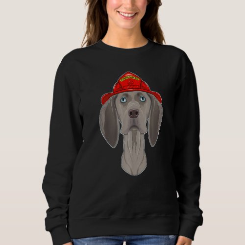 Canine Handler I Fireman Dog I Firefighter Weimara Sweatshirt