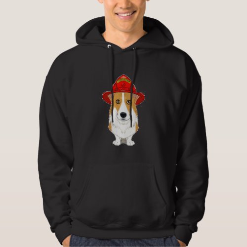 Canine Handler I Fireman Dog I Firefighter Welsh C Hoodie