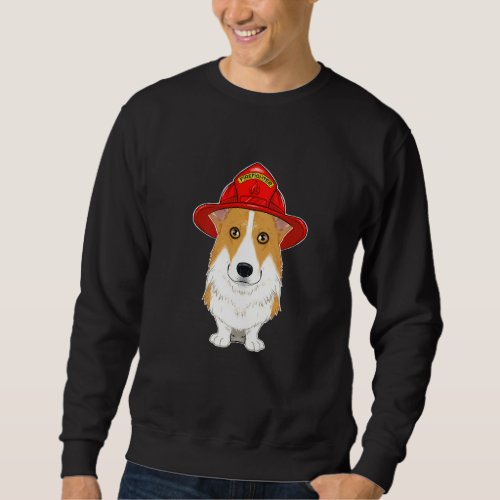 Canine Handler I Fireman Dog I Firefighter Welsh C Sweatshirt
