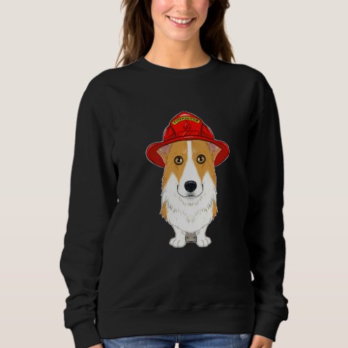Canine Handler I Fireman Dog I Firefighter Welsh C Sweatshirt