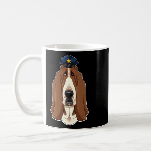 Canine Handler I Police Dog I Police Basset Hound  Coffee Mug