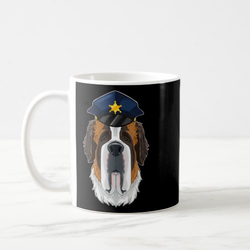 Canine Handler I Police Dog I Police Saint Bernard Coffee Mug