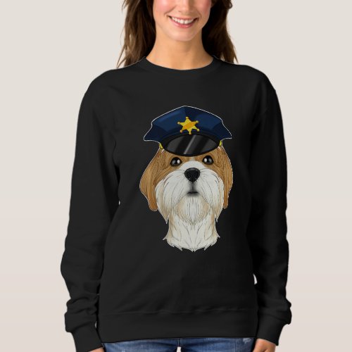 Canine Handler I Police Dog I Police Shih Tzu   Sweatshirt