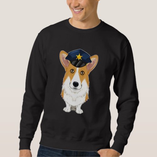 Canine Handler I Police Dog I Police Welsh Corgi Sweatshirt