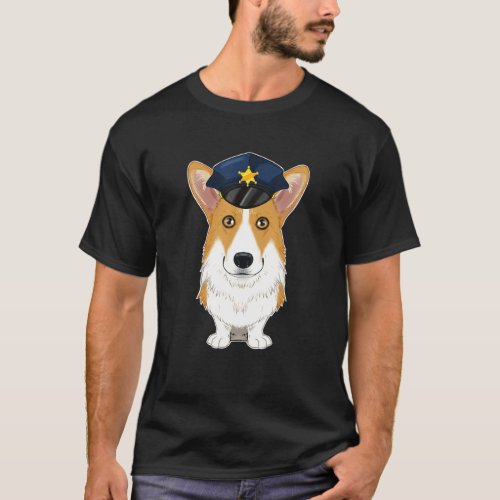 Canine Handler I Police Dog I Police Welsh Corgi T_Shirt