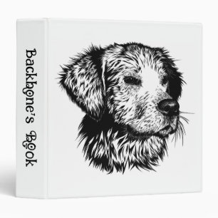 Canine Head Sketch  3 Ring Binder