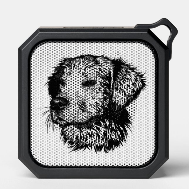 Canine Head Sketch  Bluetooth Speaker (Front)