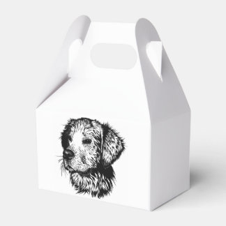 Canine Head Sketch  Favor Boxes