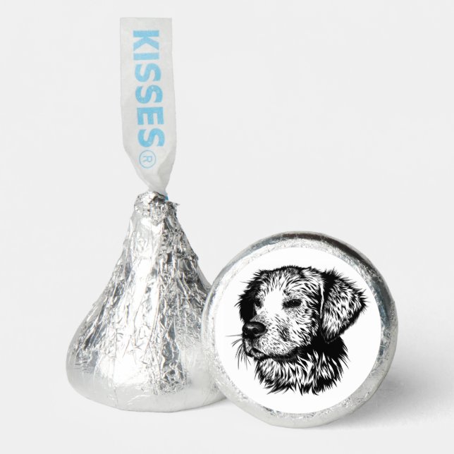 Canine Head Sketch  Hershey®'s Kisses® (Front)