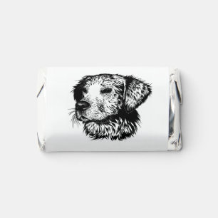 Canine Head Sketch Hershey's Miniatures