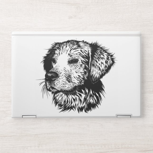Canine Head Sketch  HP Laptop Skin (Front)