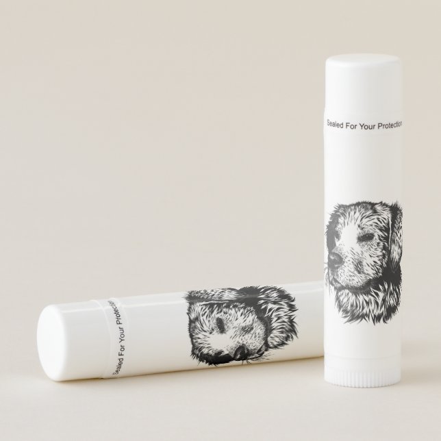 Canine Head Sketch  Lip Balm (Front)