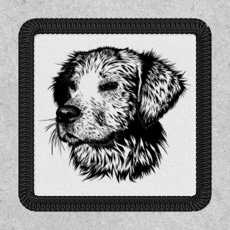 Canine Head Sketch Patch