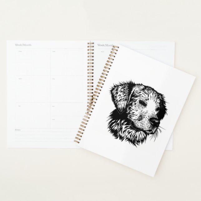 Canine Head Sketch  Planner (Display)